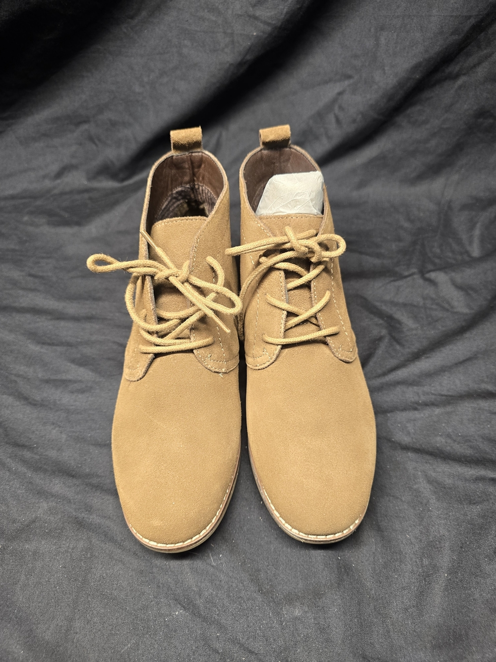 White Mountain Auburn Women’s 7.5 Tan Suede Leather Lace-Up Ankle Boots – New